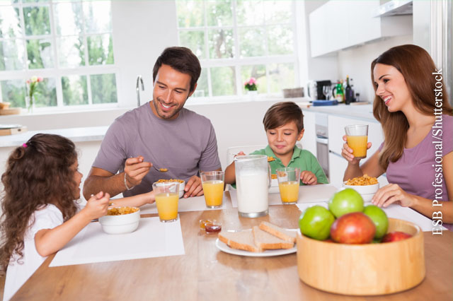 Gemeinsam essen wichtig für Kinder