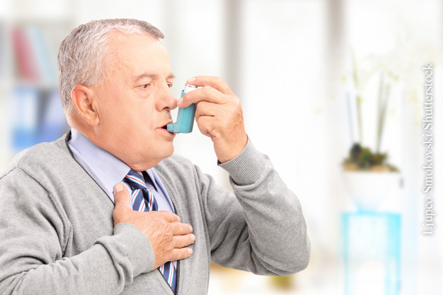 Inhalieren bei Asthma