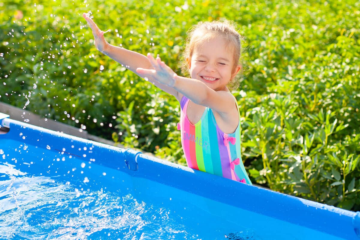 Sicher plantschen im Garten-Pool